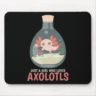 Axolotl Fish Tank Axolotl Fragen Niedlich Anime Ki Mousepad