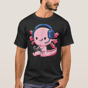 Axolotl Fish Video Game Boys Girls Anime Li T-Shirt