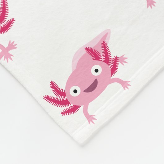 Axolotl Fleece Blanke (Ecke)