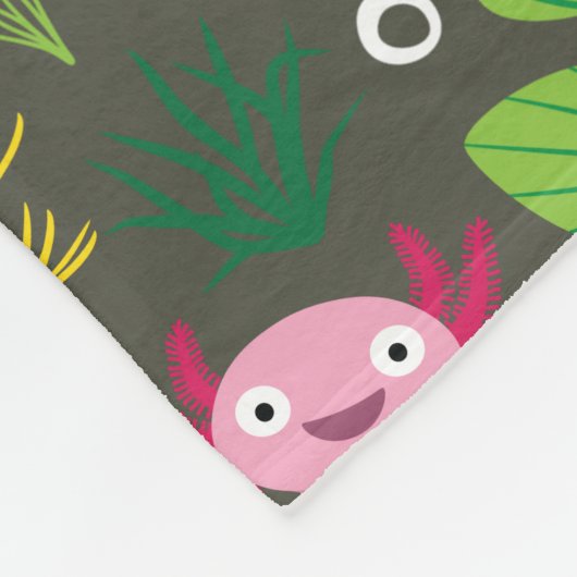 Axolotl Fleece Blanket (Ecke)