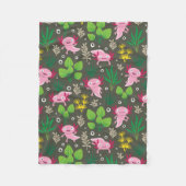 Axolotl Fleece Blanket (Vorderseite)