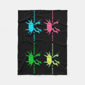 axolotl fleecedecke (Vorderseite)