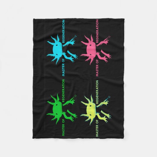 axolotl fleecedecke (Vorderseite)