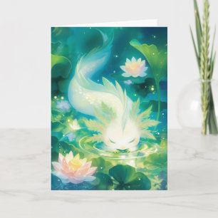Axolotl Floral Oasis Karte