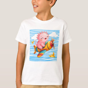 Axolotl Flugzeug T-Shirt