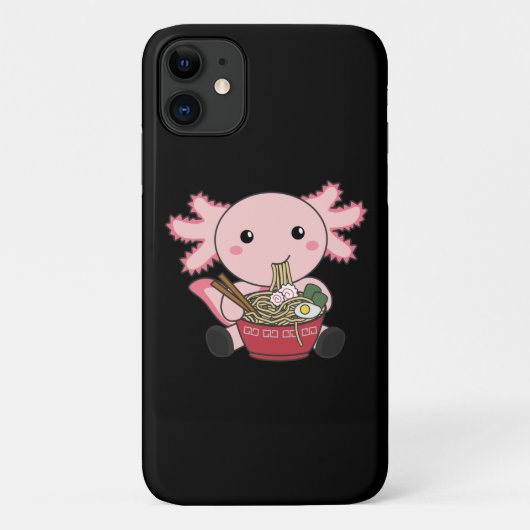 Axolotl Food Ramen Japanese Food Kawaii Animals Po Case-Mate iPhone Hülle (Rückseite)