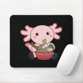 Axolotl Food Ramen Japanese Food Kawaii Animals Po Mousepad (Mit Mouse)