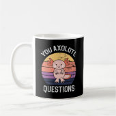 Axolotl-Fragen Kaffeetasse (Links)
