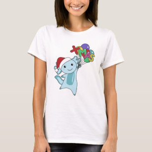Axolotl Frohe Weihnachts Wintertiere Axolotl T-Shirt