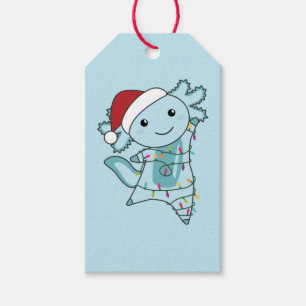 Axolotl Frohe Weihnachts Wintertiere Axolotls Gi Geschenkanhänger