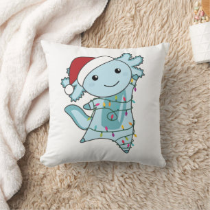 Axolotl Frohe Weihnachts Wintertiere Axolotls Kissen