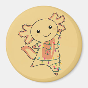 Axolotl Frohe Weihnachts Wintertiere Axolotls Ma Magnet