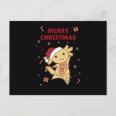 Axolotl Frohe Weihnachts Wintertiere Axolotls Postkarte (Vorderseite)