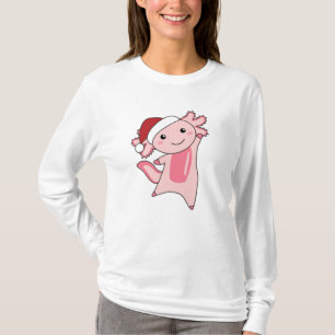 Axolotl Frohe Weihnachts Wintertiere Axolotls T-Shirt