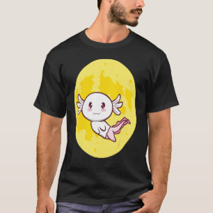 Axolotl Full Moon Lazy Halloween Kostüm Niedlich L T-Shirt
