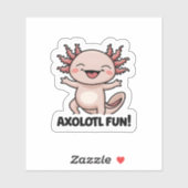 Axolotl Fun Vinyl Sticker (Blatt)
