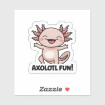 Axolotl Fun Vinyl Sticker