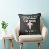 Axolotl Funny Gamers Gamer Throw Pillow Kissen (Stuhl )