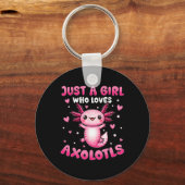 Axolotl für Mädchen nur ein Mädchen, das Axolotale Schlüsselanhänger (Vorderseite)