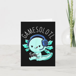 Axolotl Gamer Anime-Geschenke Kawaii Jungen Mädche Karte