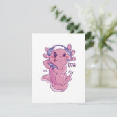 Axolotl Gamer Challenge Blast Begleitkarte (Stehend Vorderseite)