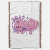 Axolotl Gamer Challenge Blast Decke (Vorderseite Vertikal)