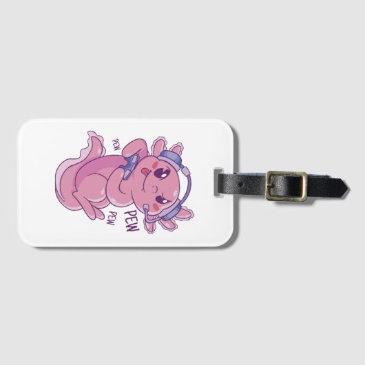 Axolotl Gamer Challenge Blast Gepäckanhänger (Vorderseite (Horizontal))