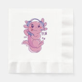 Axolotl Gamer Challenge Blast Serviette (Vorderseite)