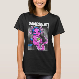 Axolotl Gamer Cute Gamesolotl Mexiko Gaming T-Shirt