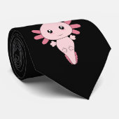 Axolotl Gamers Neck Tie Necktie Krawatte (Gerollt)
