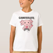 Axolotl Gamesolotl Niedlicher Tiere für Gamer T-Shirt (Vorderseite)