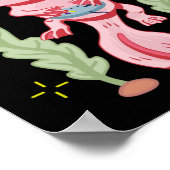 Axolotl Gaming Gamesalotl Kawaii Poster (Ecke)