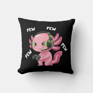Axolotl Gaming Gifts Boys Girls Anime Video Game P Kissen
