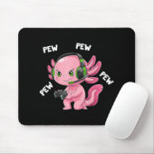 Axolotl Gaming Gifts Boys Girls Anime Video Game P Mousepad (Mit Mouse)