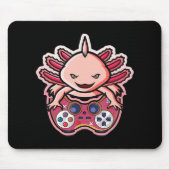 Axolotl Gaming Kids Boys Girls Anime Video Game Ga Mousepad (Vorne)