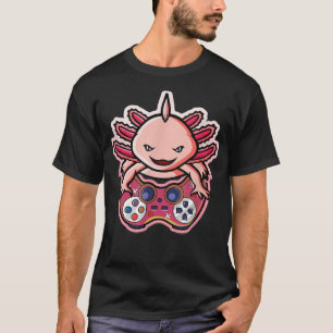 Axolotl Gaming Kids Boys Girls Anime Video Game Ga T-Shirt