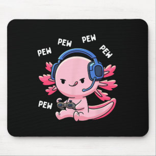 Axolotl Gaming Kids Boys Girls Anime Video Game Pe Mousepad