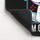 Axolotl Gaming Salamander als Gamer Mousepad (Ecke)
