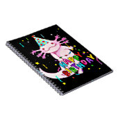 Axolotl Geburtstag Notizblock (Rechte Seite)