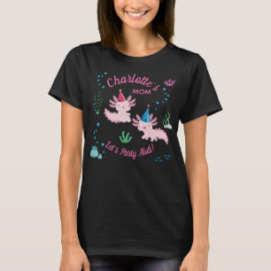 Axolotl Geburtstagsmädchen Mutter Party T-Shirt