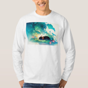 Axolotl-Geheim-Blumen-Teich-Versteck T-Shirt