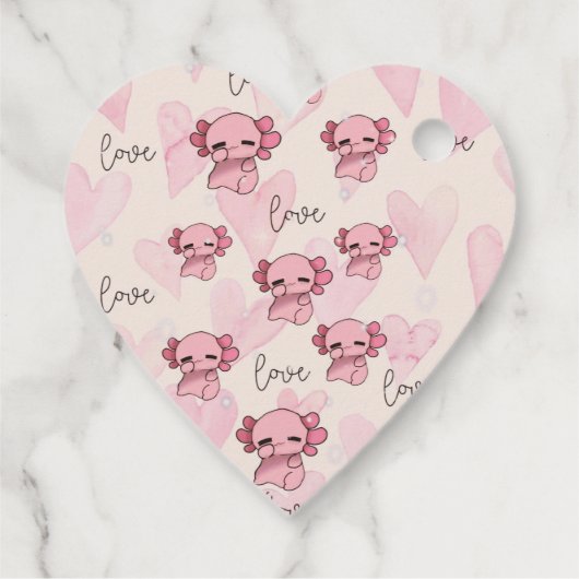 Axolotl Geschenkanhänger (Rückseite)