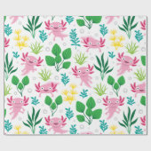 Axolotl Geschenkpapier (Flach)