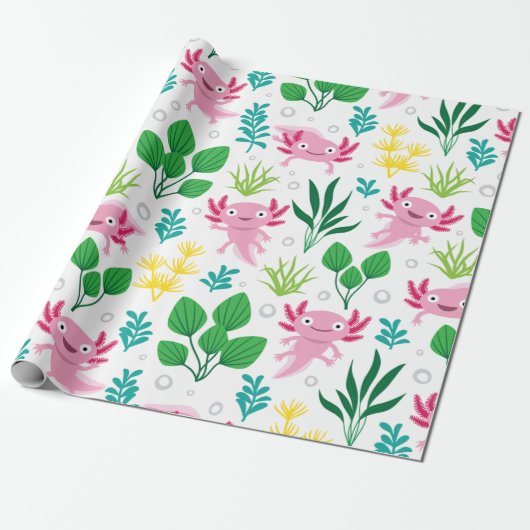 Axolotl Geschenkpapier (Ungerollt)