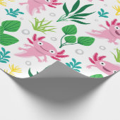 Axolotl Geschenkpapier (Ecke)