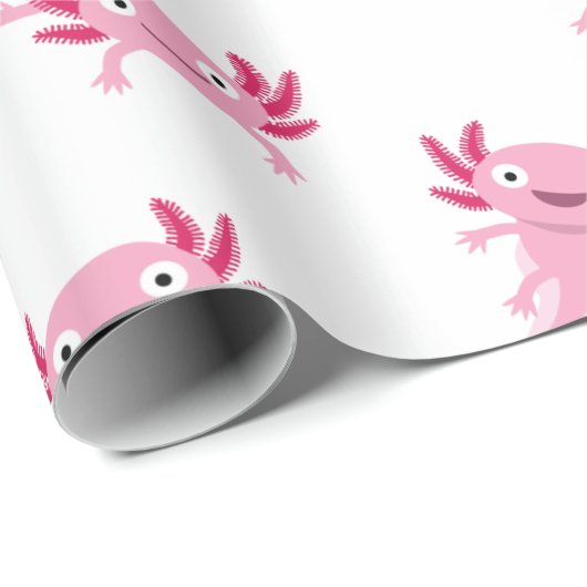 Axolotl Geschenkpapier (Rolleneckpunkt)