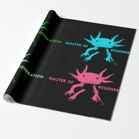 axolotl geschenkpapier (Ungerollt)