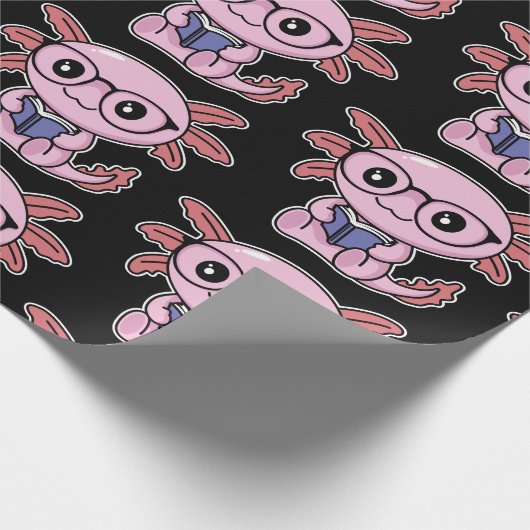 Axolotl Geschenkpapier (Ecke)