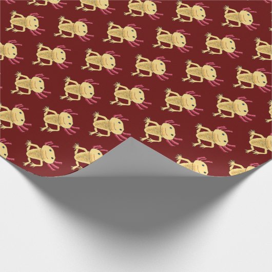 Axolotl Geschenkpapier (Ecke)