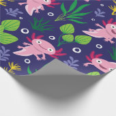 Axolotl Geschenkpapier (Ecke)
